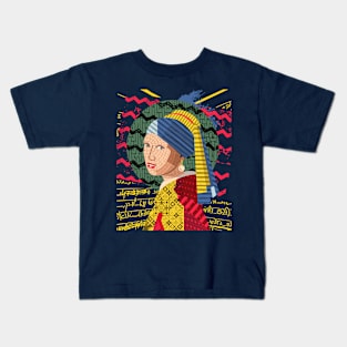 Girl with a Pearl Earring Kids T-Shirt